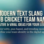 The Ultimate Guide to Choosing Creative Club Cricket Team Names