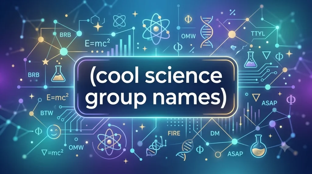 cool science group names