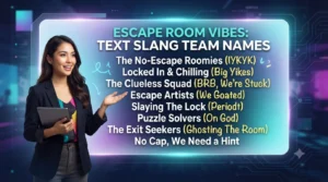 funny team names for escape rooms