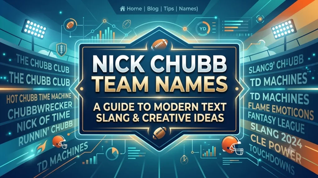 nick chubb team names