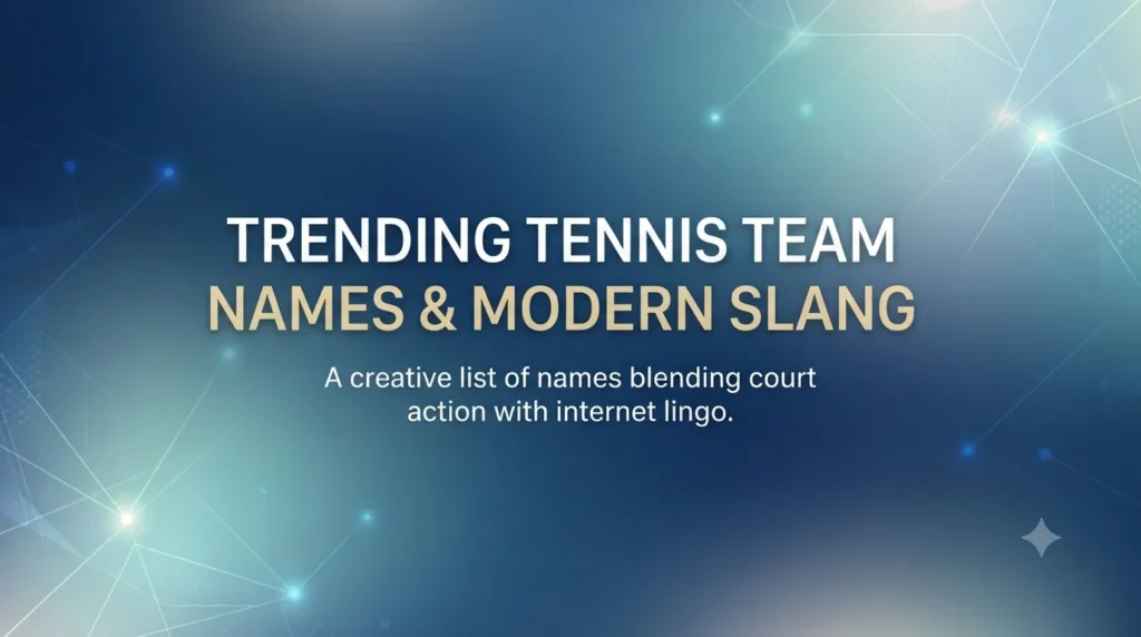 tennis team name ideas