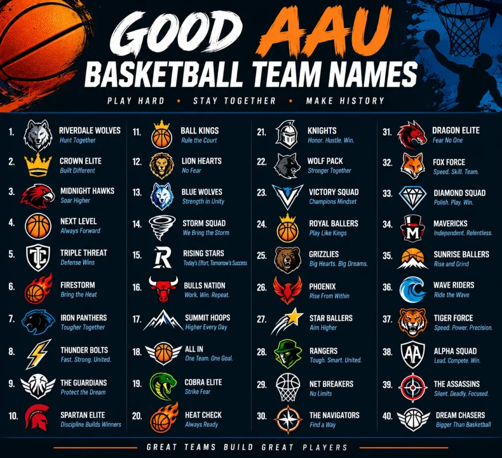 Good AAU Basketball Team Names
