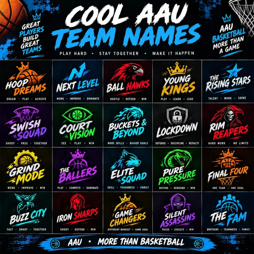 cool aau team names