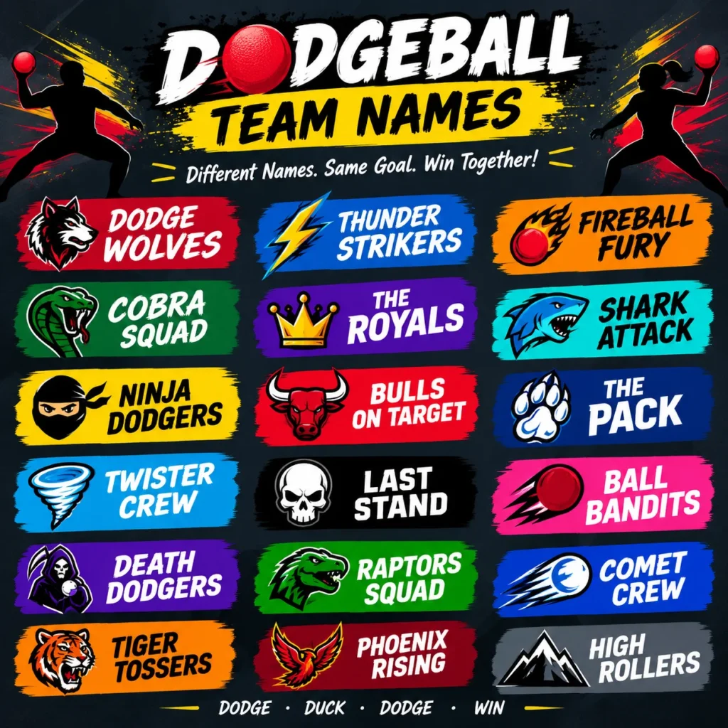 dodgeball teams names