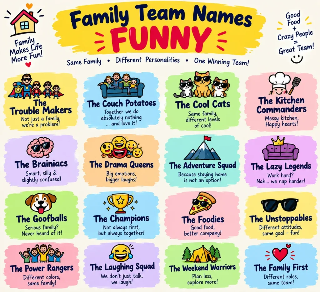 Funny Family Team Names