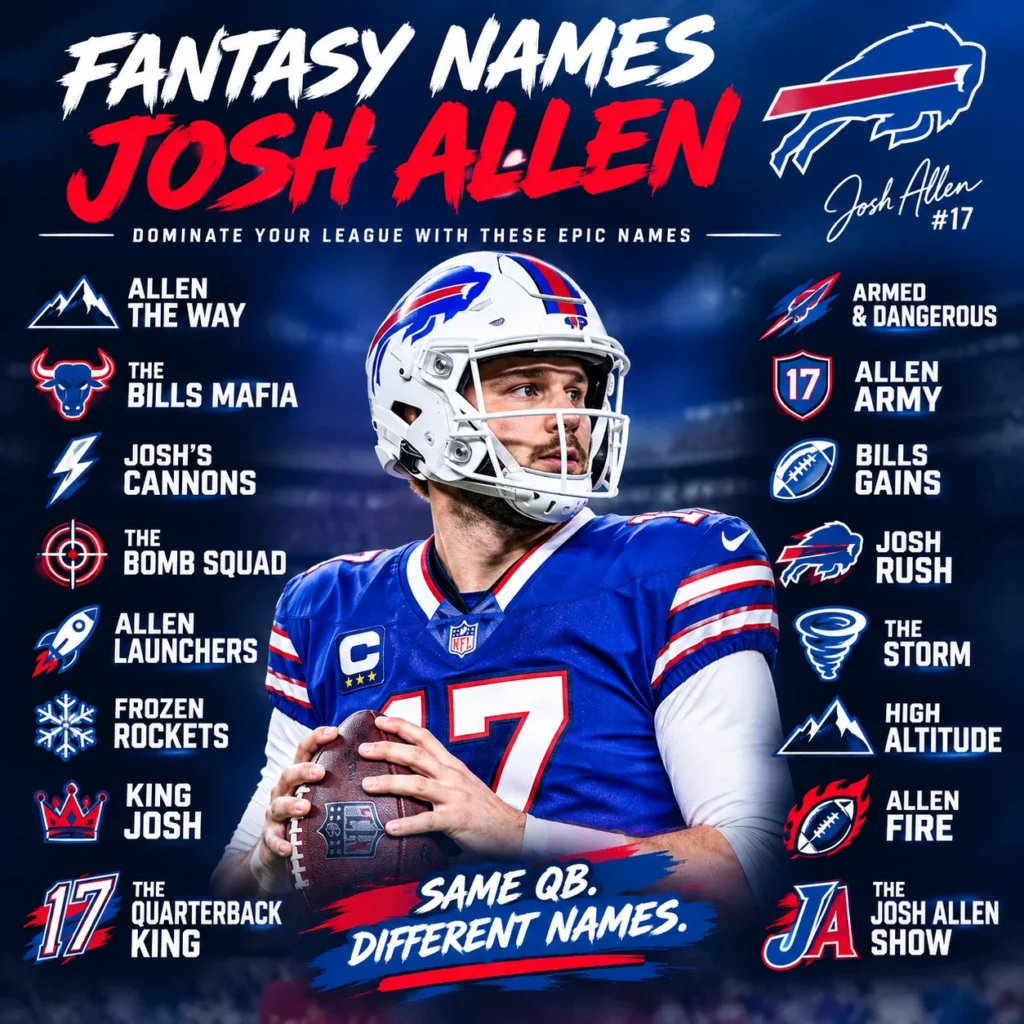 Fantasy Names Josh Allen: 75+ Funny, Clever & Original Ideas