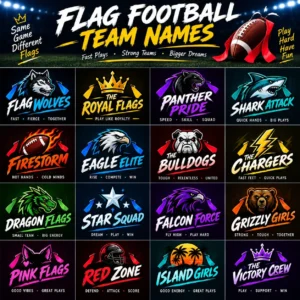 flag football nicknames