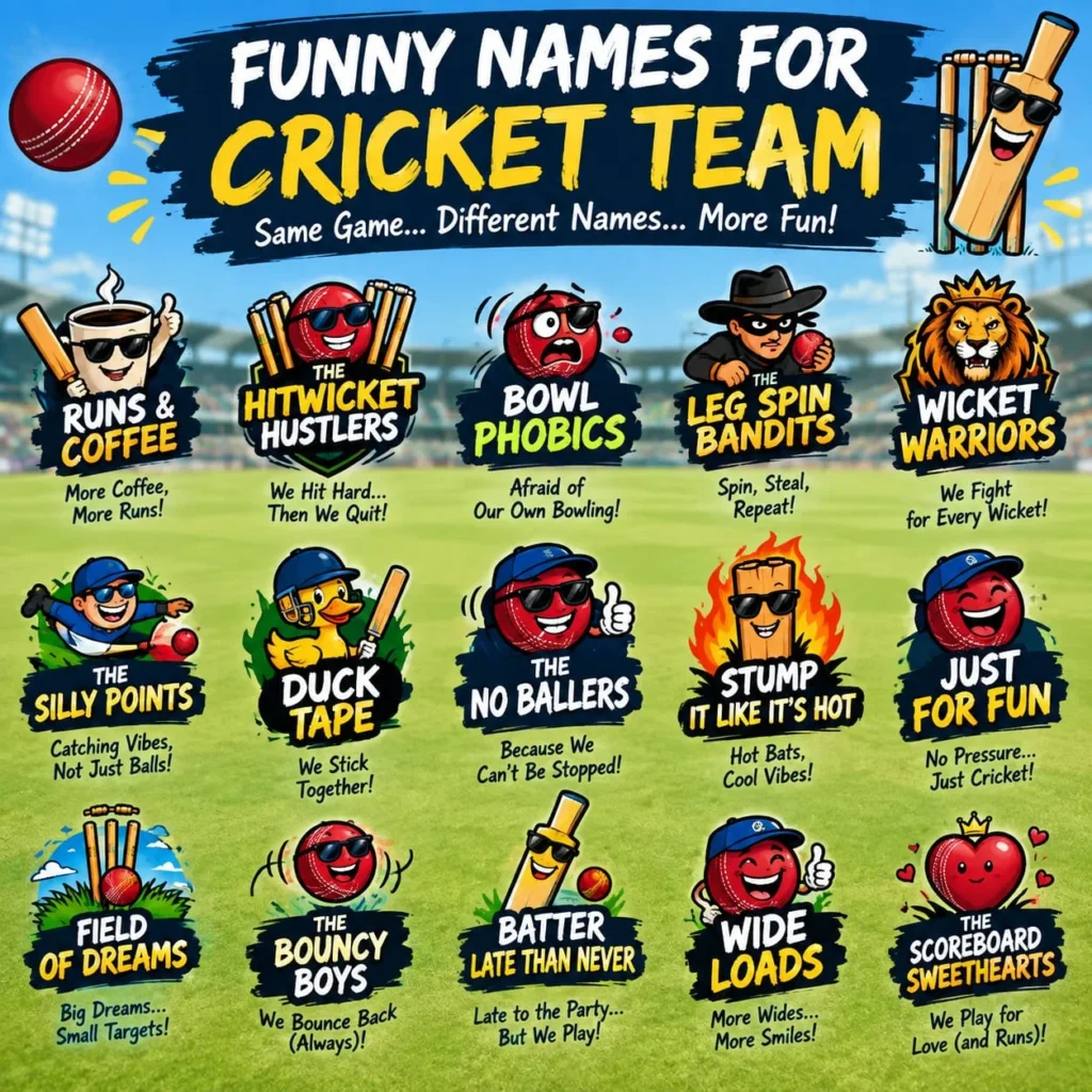 funny names for cricket team
