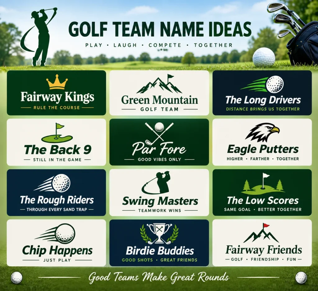 golf team name IDEAS