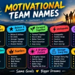motivational names in english