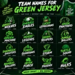 team names for green jerseys